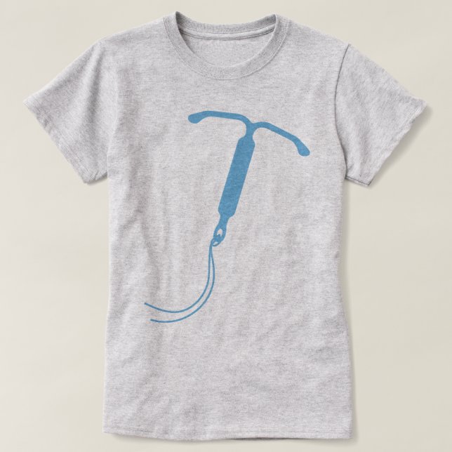 Blue IUD Graphic T-Shirt (Design vorne)
