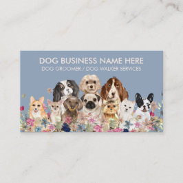 Blue Ivory Pet Grooming Hunde Sitters Groomer Visitenkarte