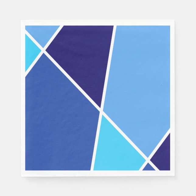 Blue JanaiCreates Color Collection Paper Napkins Serviette (Vorderseite)