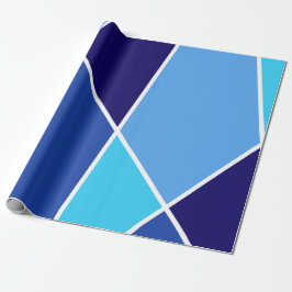 Blue JanaiCreates Color Collection Wrapping Paper Geschenkpapier