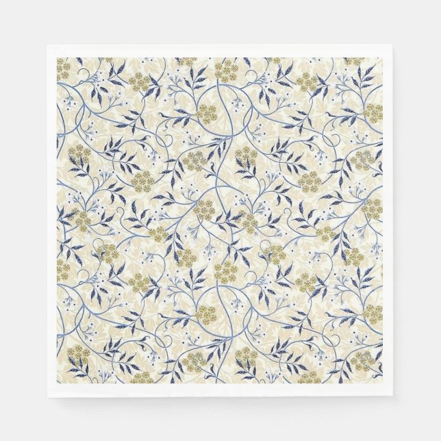 Blue Jasmine Paper Napkins Serviette (Vorderseite)