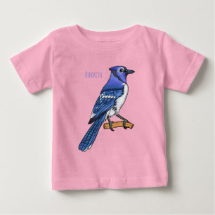 Blue Jay bird Cartoon Baby T-shirt
