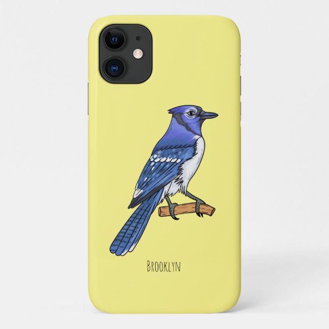 Blue Jay bird Cartoon Case-Mate iPhone Hülle (Rückseite)