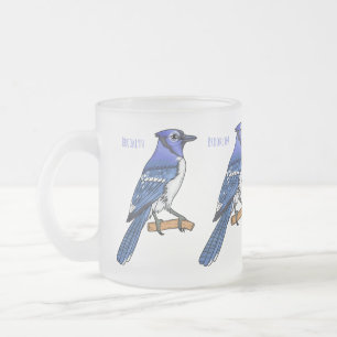 Blue Jay bird Cartoon Mattglastasse