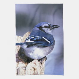 Blue Jay Bird Liebhaber Handtuch