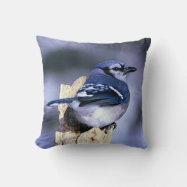 Blue Jay Bird Liebhaber Kissen