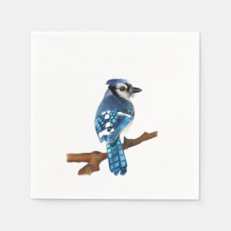 Blue Jay bird Napkins Serviette