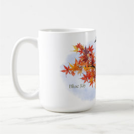 Blue Jay in Fall Colors Kaffeetasse