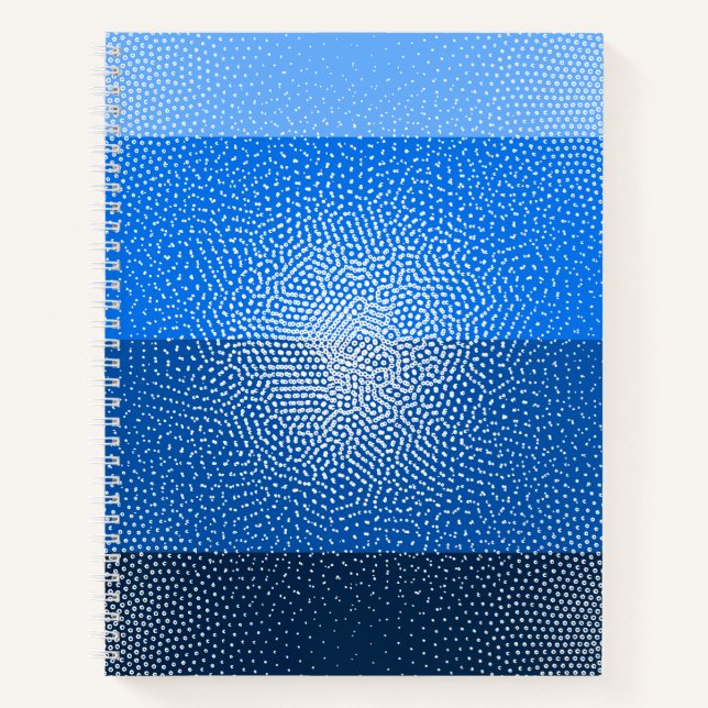 Blue Jay inspiriert Gradient Notebook Notizbuch (Vorderseite)