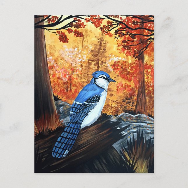 Blue Jay Life Postkarte (Vorderseite)