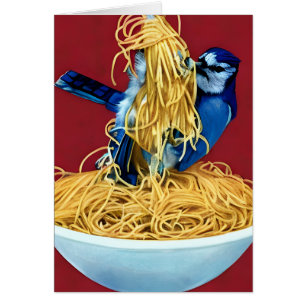 Blue Jay Mange Spaghetti Toutes les occasions Voit