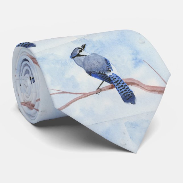 Blue Jay Neck Tie Krawatte (Gerollt)