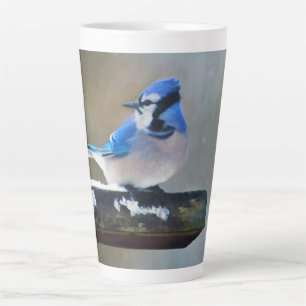 Blue Jay Painting - Original Bird Art Milchtasse