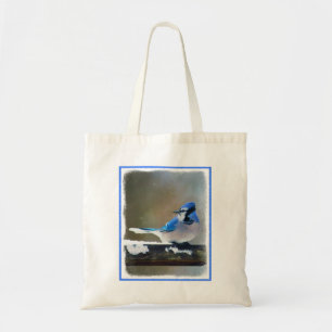 Blue Jay Painting - Original Bird Art Tragetasche