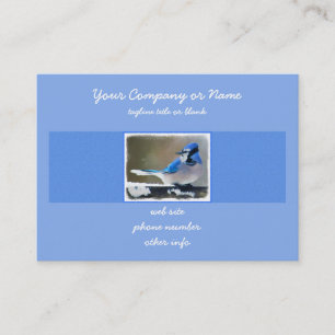 Blue Jay Painting - Original Bird Art Visitenkarte