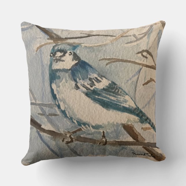 Blue Jay Pillow Kissen (Rückseite)