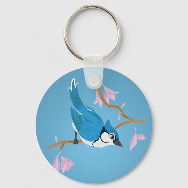 Blue Jay Schlüsselanhänger (Vorderseite)