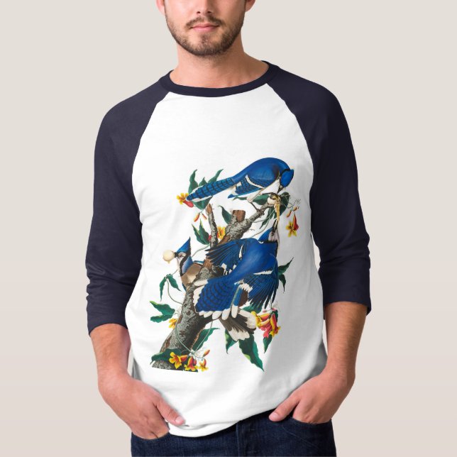 Blue Jay von John James Audubon T-Shirt (Vorderseite)