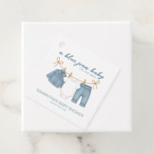 Blue Jean Baby auf dem Weg Baby Dusche