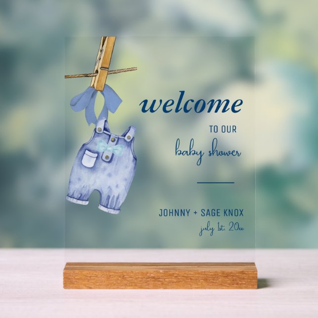 Blue Jean Baby | Bienvenue sur Baby shower Tableto (Neutre)