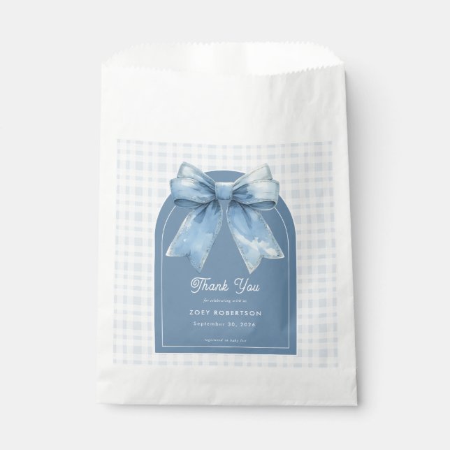 Blue Jean Baby Boy Baby Shower  Geschenktütchen (Vorderseite)
