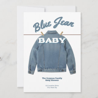 Blue Jean Baby - Denim Shower Custom Invitation