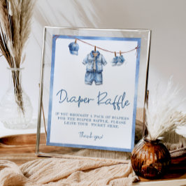 Blue Jean Baby Duschduschmaschine Windelwanne Poster