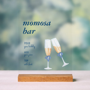 Blue Jean Baby   Mama-osa-Bar-Zeichen   Tablette Acrylschild
