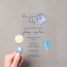 Blue Jean Baby | Moderne Babyparty | Ballonbogen