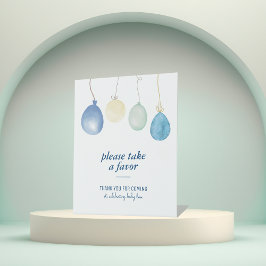 Blue Jean Baby Shower | Denim Favors-Party Sockelschild