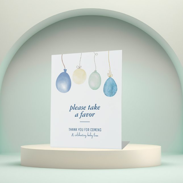 Blue Jean Baby Shower | Denim Favors-Party Sockelschild (Von Creator hochgeladen)