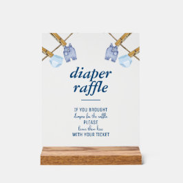 Blue Jean Baby Shower | Faltschachtel Acrylschild