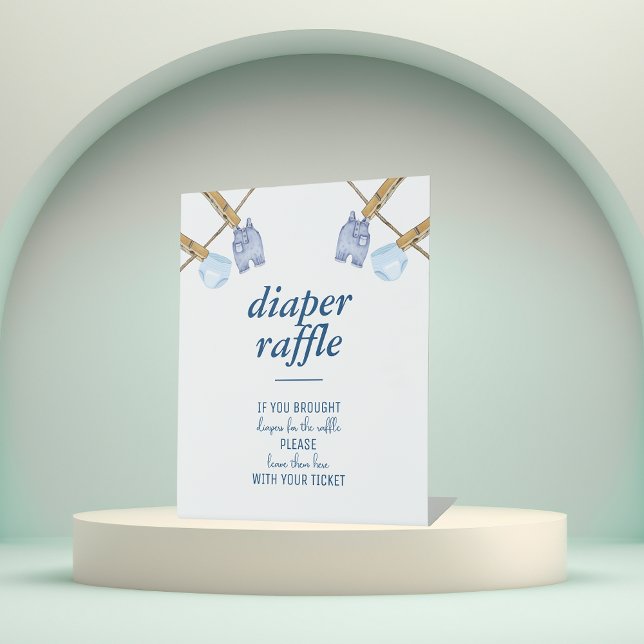 Blue Jean Baby Shower | Faltschachtel Sockelschild (Von Creator hochgeladen)