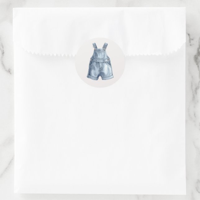 Blue Jean Baby Shower Simple Envelope Stickers (Tasche)