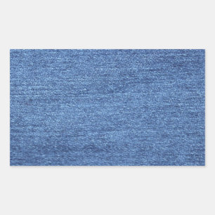 Blue Jean Denim Background Rechteckiger Aufkleber