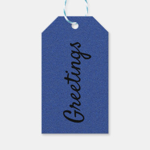 Blue Jean Print-Geschenk-Tag Geschenkanhänger