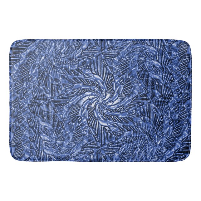 Blue Jean wirl...... Badematte (Vorderseite)