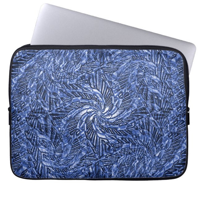 Blue Jean wirl...... Laptopschutzhülle (Vorderseite)