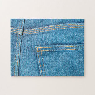 Blue Jeans Back Pocket Jigsaw Puzzle