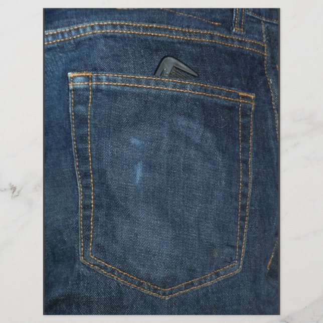 Blue Jeans Denim Pocket Flyer (Vorne)