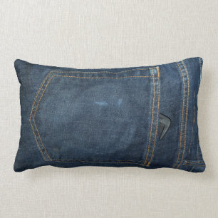 Blue Jeans-Denim-Tasche Lendenkissen
