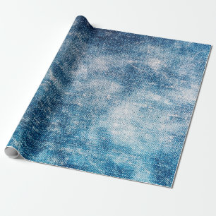 Blue Jeans Denim Textur Geschenkpapier