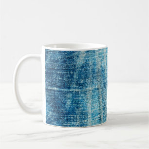 Blue Jeans Denim Textur Kaffeetasse