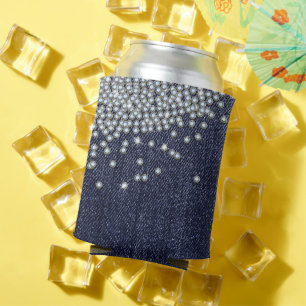 Blue Jeans Diamonds Can Cooler Dosenkühler