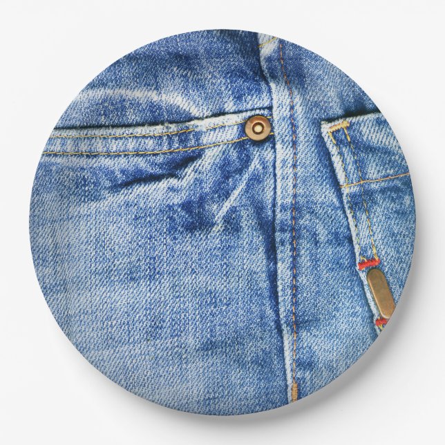 BLUE JEANS PAPPTELLER (Vorderseite)