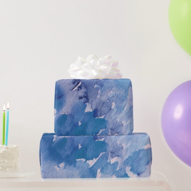 Blue Jeans Retro Gefärbte Krawatte Geschenkpapier (Partygeschenke)