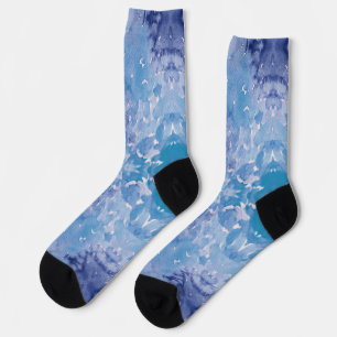 Blue Jeans Retro-Tie-Dye Socken