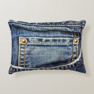 Blue Jeans-Tasche Zierkissen