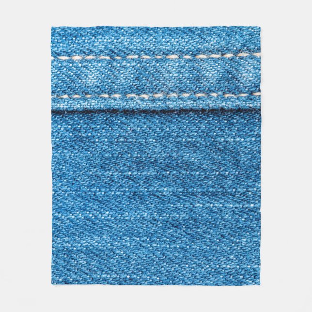 Blue Jeans Textur Hintergrund. Fleecedecke (Vorderseite)
