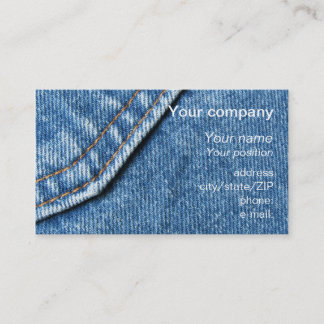"Blue Jeans" Visitenkarte